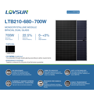 Bifacial Solar Panel TOPCON LTB 210-72H 680-700W
