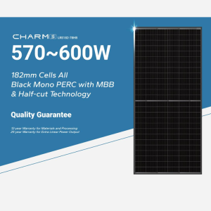 LRS 182-78HB 570-600W Half Cell Full Black Solar Panel