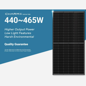 Black frame Solar Panel 440W 450W/460W